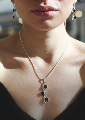 S Silver Zirconia Necklace