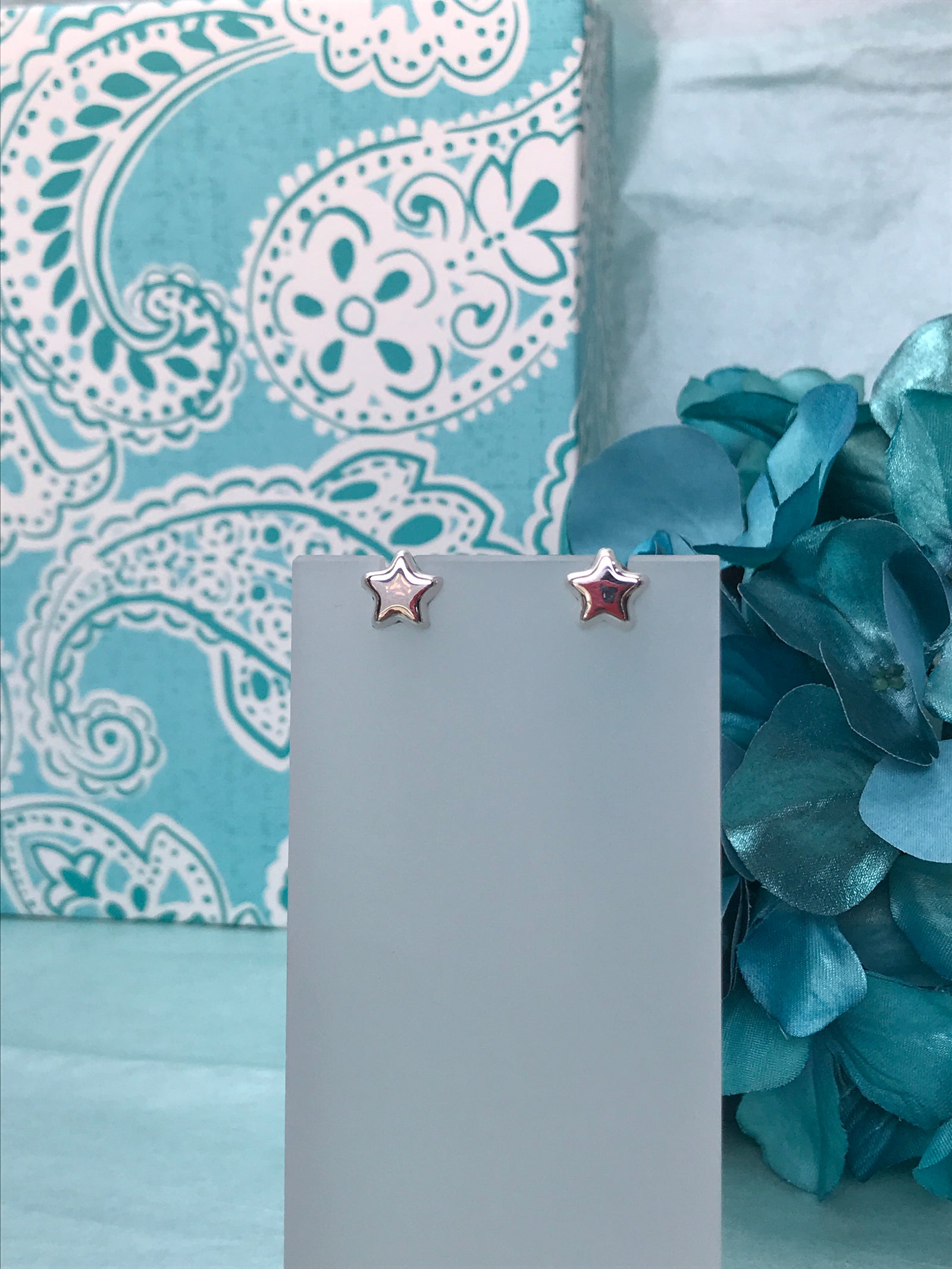 Star Silver Stud Earrings